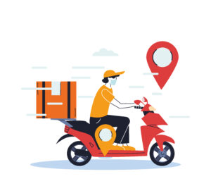 Deliver with iPos- Delivery in Bike