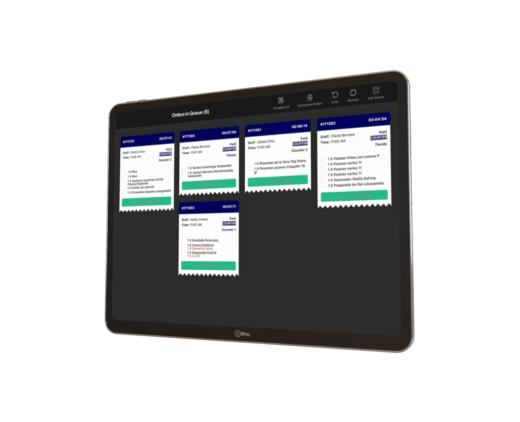 iPos Kitchen Display System