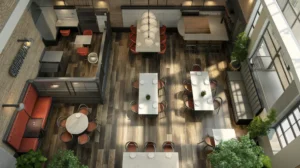Floora Plan Restaurant