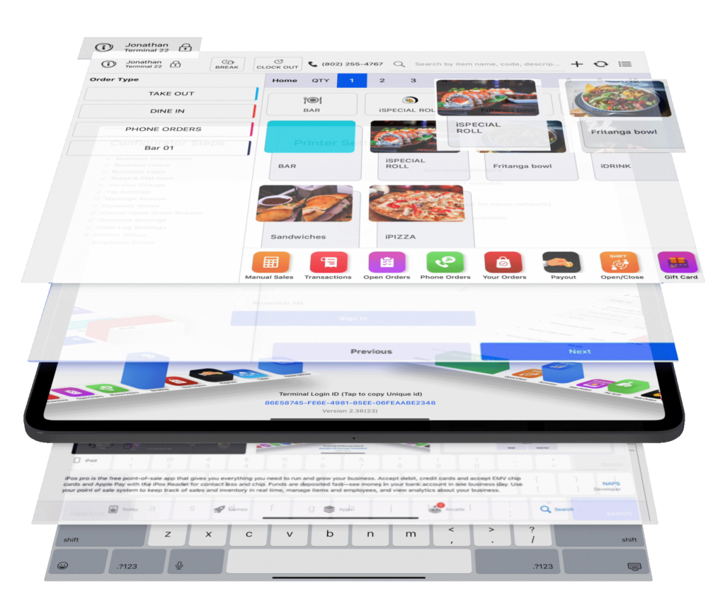 iPos System Multiples Screens