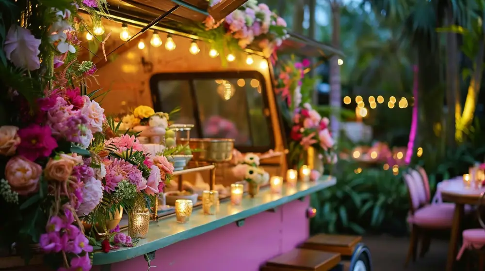 fodd truck catering wedding decoration