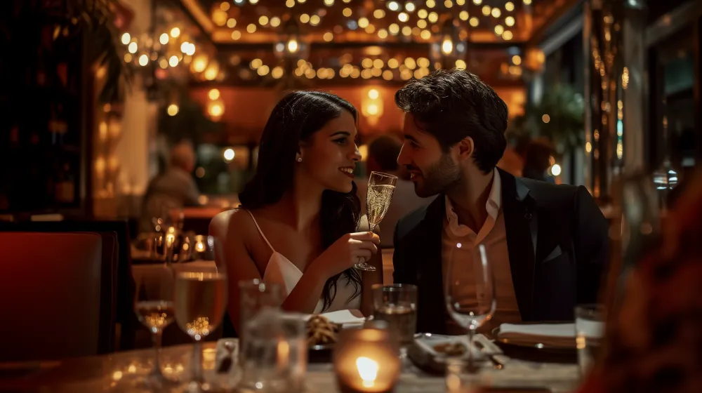 Couple celebrating Valentine's Day Restaurant strategies