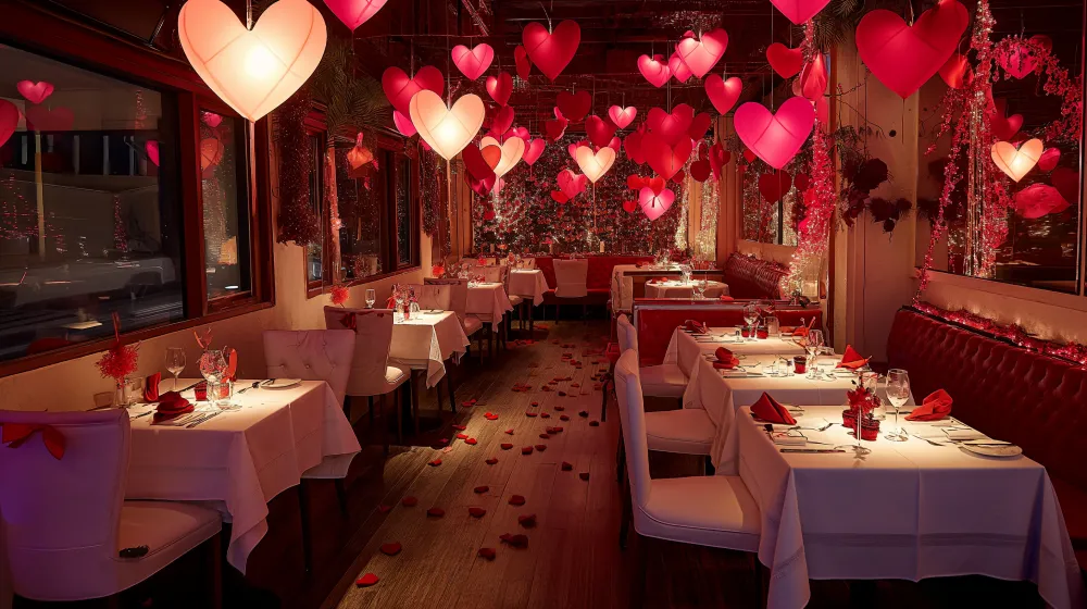 Valentine's Day Restaurant strategies Restaurant Decoration