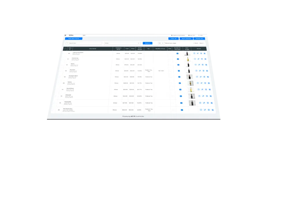 iPos Inventory Management - Quick Service Restaurant