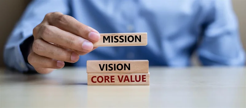 Brand Identity core value - mission - vision